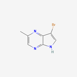 molecular formula C7H6BrN3 B13092027 7-Bromo-2-methyl-5H-pyrrolo[2,3-b]pyrazine 