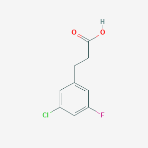 molecular formula C9H8ClFO2 B1309218 3-(3-Chloro-5-fluorophenyl)propanoic acid CAS No. 886498-21-1