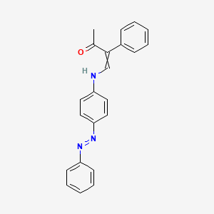 molecular formula C22H19N3O B1309220 3-Phenyl-4-[4-(2-phenyldiazenyl)anilino]-3-buten-2-one 