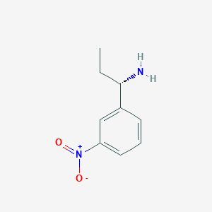 molecular formula C9H12N2O2 B13092220 (1S)-1-(3-nitrophenyl)propan-1-amine CAS No. 874098-11-0