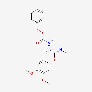 molecular formula C21H26N2O5 B13092223 N-Cbz-3,4-Dimethoxy-L-phenylalanine-dimethylamide CAS No. 1263078-27-8