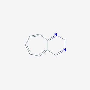 molecular formula C9H8N2 B13092313 2H-Cyclohepta[d]pyrimidine CAS No. 30735-87-6