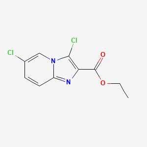 molecular formula C10H8Cl2N2O2 B1309236 Ethyl 3,6-dichloroimidazo[1,2-a]pyridine-2-carboxylate CAS No. 478040-91-4
