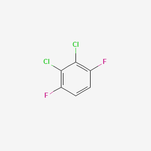 molecular formula C6H2Cl2F2 B13092406 Benzene, 2,3-dichloro-1,4-difluoro- CAS No. 36556-54-4
