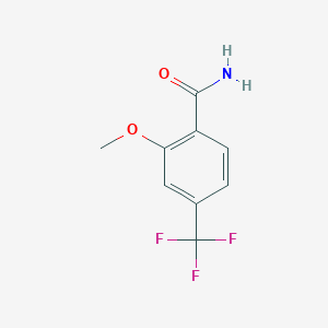 molecular formula C9H8F3NO2 B1309246 2-甲氧基-4-(三氟甲基)苯甲酰胺 CAS No. 886500-54-5