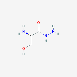 molecular formula C3H9N3O2 B13092535 (S)-2-Amino-3-hydroxypropanehydrazide 