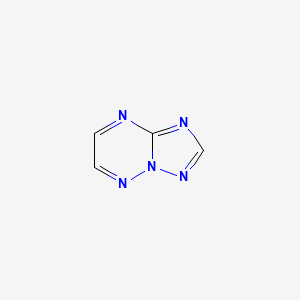molecular formula C4H3N5 B13092607 [1,2,4]Triazolo[1,5-b][1,2,4]triazine CAS No. 61304-18-5