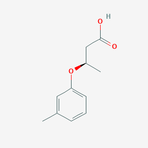 molecular formula C11H14O3 B13092620 (R)-3-(M-Tolyloxy)butanoic acid 