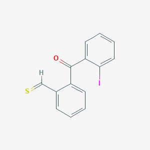 molecular formula C14H9IOS B13092708 2-(2-Iodobenzoyl)thiobenzaldehyde 