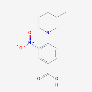 molecular formula C13H16N2O4 B1309273 4-(3-Methylpiperidin-1-yl)-3-nitrobenzoic acid CAS No. 380194-19-4