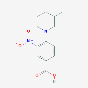 4-(3-Methylpiperidin-1-yl)-3-nitrobenzoic acid