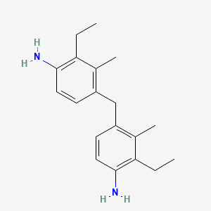 molecular formula C19H26N2 B13092827 4,4'-Methylenebis(2-ethyl-3-methylaniline) CAS No. 1632285-94-9