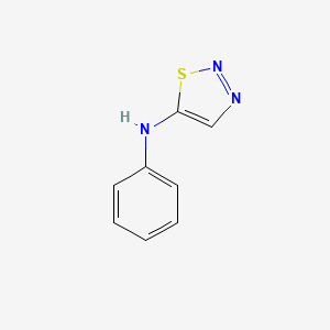 molecular formula C8H7N3S B13092854 N-Phenyl-1,2,3-thiadiazol-5-amine 
