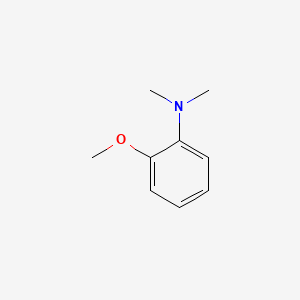 molecular formula C9H13NO B13092880 Benzenamine, 2-methoxy-N,N-dimethyl- CAS No. 700-75-4