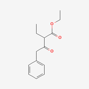 molecular formula C14H18O3 B13092928 Ethyl 2-ethyl-3-oxo-4-phenylbutanoate 
