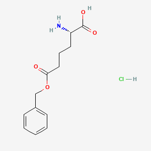 molecular formula C13H18ClNO4 B13092956 (S)-2-Amino-6-(benzyloxy)-6-oxohexanoic acid hydrochloride 