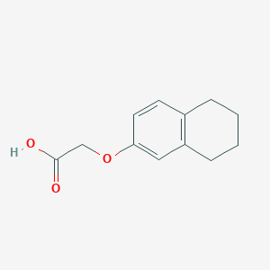molecular formula C12H14O3 B1309296 2-(5,6,7,8-tetrahydronaphthalen-2-yloxy)acetic acid CAS No. 1878-59-7