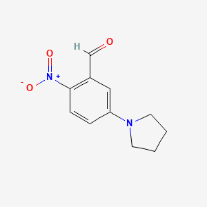 2-Nitro-5-(pyrrolidin-1-yl)benzaldehyde