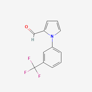 molecular formula C12H8F3NO B1309299 1-(3-Trifluoromethyl-phenyl)-1H-pyrrole-2-carbaldehyde CAS No. 299169-87-2