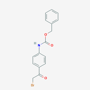 molecular formula C16H14BrNO3 B130930 Benzyl (4-(2-bromoacetyl)phenyl)carbamate CAS No. 157014-41-0