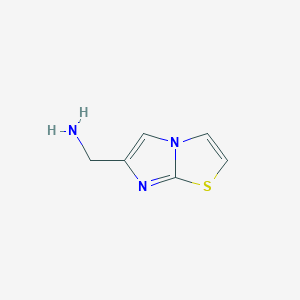 molecular formula C6H7N3S B1309308 Imidazo[2,1-b]thiazol-6-ylmethanamine CAS No. 449799-30-8