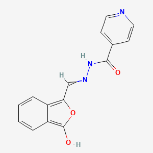 molecular formula C15H11N3O3 B1309309 N'-{[3-oxo-2-benzofuran-1(3H)-yliden]methyl}isonicotinohydrazide 
