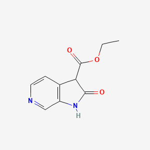 molecular formula C10H10N2O3 B13093122 Ethyl 2-oxo-2,3-dihydro-1H-pyrrolo[2,3-C]pyridine-3-carboxylate 