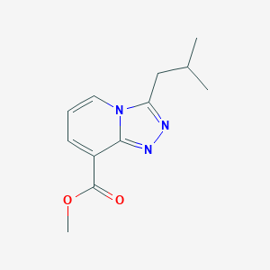 molecular formula C12H15N3O2 B13093170 Methyl3-isobutyl-[1,2,4]triazolo[4,3-a]pyridine-8-carboxylate 