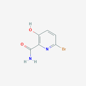 molecular formula C6H5BrN2O2 B13093181 6-Bromo-3-hydroxypicolinamide CAS No. 188923-77-5