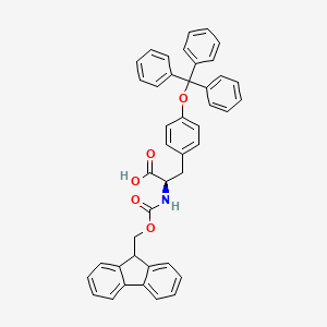molecular formula C43H35NO5 B13093210 Fmoc-D-Tyr(Trt)-OH 