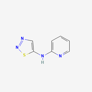 molecular formula C7H6N4S B13093215 N-(Pyridin-2-yl)-1,2,3-thiadiazol-5-amine 