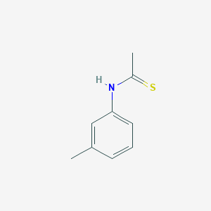 molecular formula C9H11NS B13093221 N-(M-Tolyl)ethanethioamide 