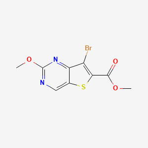 molecular formula C9H7BrN2O3S B13093229 Methyl 7-bromo-2-methoxythieno[3,2-D]pyrimidine-6-carboxylate 