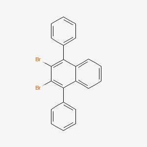 molecular formula C22H14Br2 B13093291 2,3-Dibromo-1,4-diphenylnaphthalene 