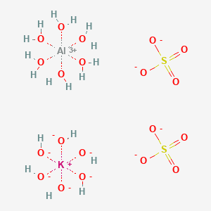 molecular formula AlH18KO20S2-6 B13093295 HexaaquaAluminum sulfate hexaaquaPotassium sulfate 
