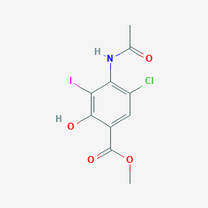 Methyl 4-acetamido-5-chloro-2-hydroxy-3-iodobenzoate