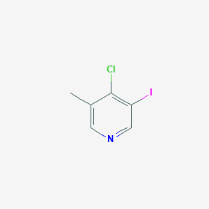 molecular formula C6H5ClIN B13093300 4-Chloro-3-iodo-5-methylpyridine 