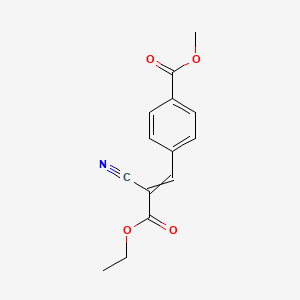 Methyl 4-(2-cyano-3-ethoxy-3-oxoprop-1-en-1-yl)benzoate