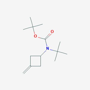 molecular formula C14H25NO2 B13093384 tert-Butyl tert-butyl(3-methylenecyclobutyl)carbamate 