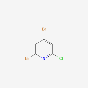 molecular formula C5H2Br2ClN B13093399 2,4-Dibromo-6-chloropyridine 