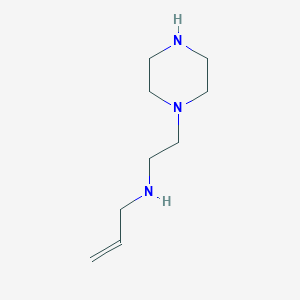 molecular formula C9H19N3 B13093409 N-(2-(Piperazin-1-yl)ethyl)prop-2-en-1-amine CAS No. 136369-38-5