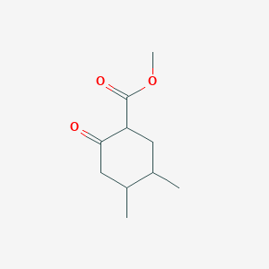 molecular formula C10H16O3 B13093474 Methyl 4,5-dimethyl-2-oxocyclohexanecarboxylate 