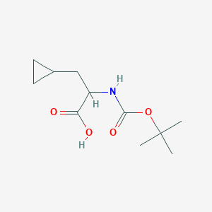 molecular formula C11H19NO4 B1309355 N-Boc-cyclopropyl alanine CAS No. 888323-62-4
