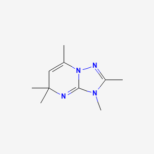molecular formula C10H16N4 B13093550 2,3,5,5,7-Pentamethyl-3,5-dihydro[1,2,4]triazolo[1,5-a]pyrimidine CAS No. 113169-62-3