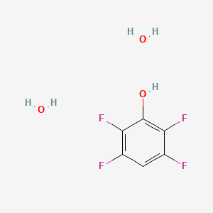molecular formula C6H6F4O3 B13093571 2,3,5,6-Tetrafluorophenol dihydrate 