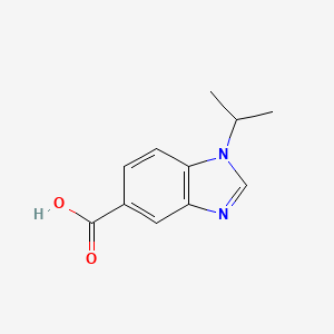 molecular formula C11H12N2O2 B1309358 1-Isopropyl-1H-benzoimidazole-5-carboxylic acid CAS No. 284673-16-1