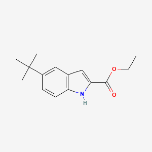 molecular formula C15H19NO2 B1309363 ethyl 5-tert-butyl-1H-indole-2-carboxylate CAS No. 194490-18-1