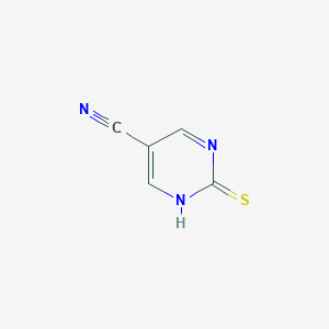 molecular formula C5H3N3S B13093636 2-Thioxo-1,2-dihydropyrimidine-5-carbonitrile 