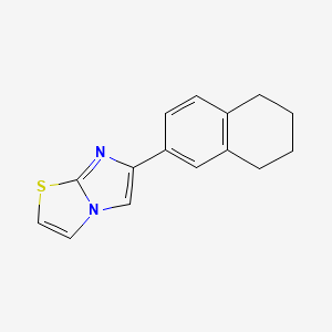 molecular formula C15H14N2S B1309367 6-(5,6,7,8-Tetrahydro-2-naphthalenyl)imidazo[2,1-b][1,3]thiazole 