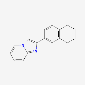 molecular formula C17H16N2 B1309368 2-(5,6,7,8-Tetrahydronaphthalen-2-yl)imidazo[1,2-a]pyridine CAS No. 881040-63-7